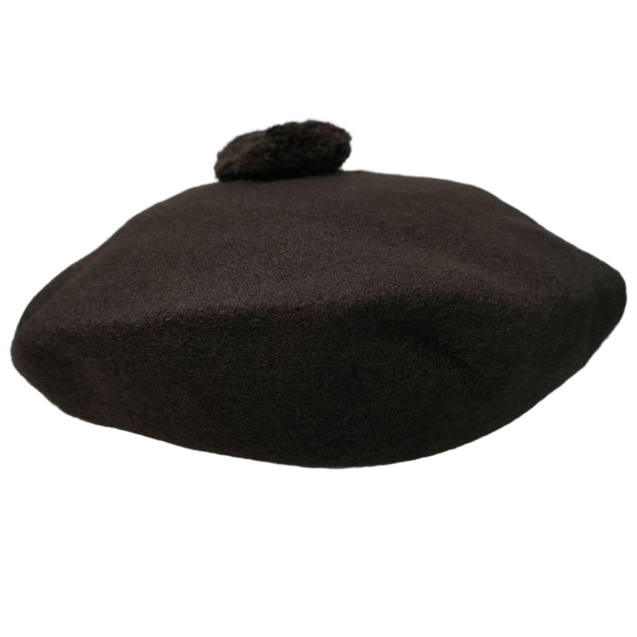 Bostonian Beret  Pom Pom Brown