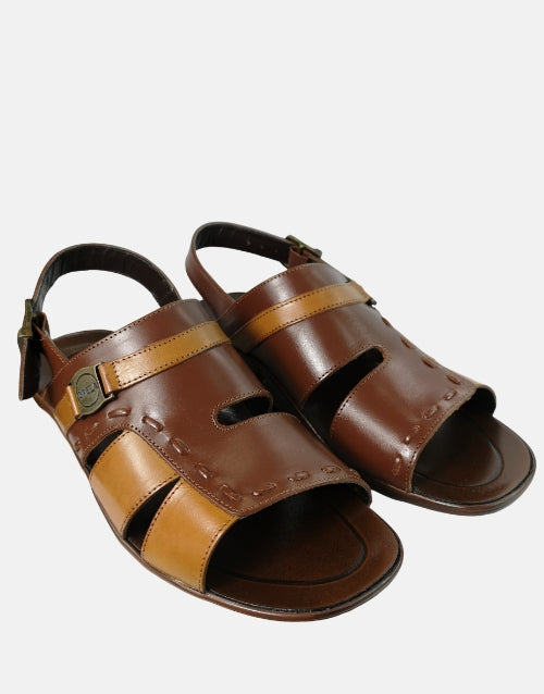 Opela Shaka B Wheat Leather Sandals