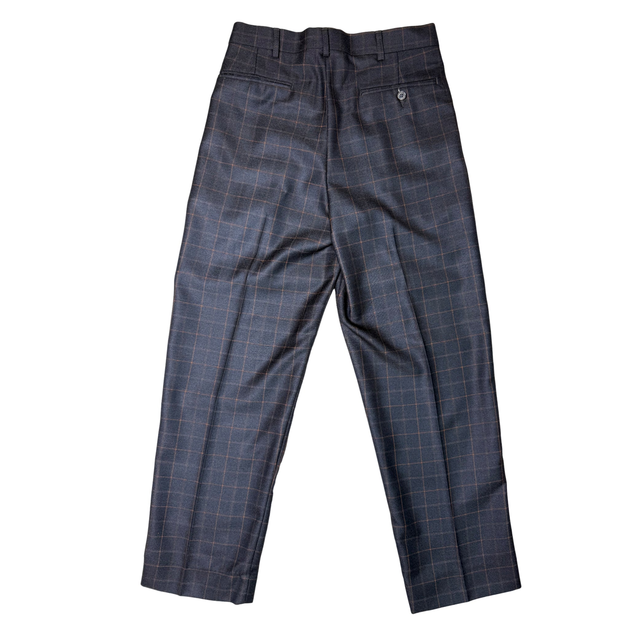 Navada Charcoal 2 Pleat Check Trouser