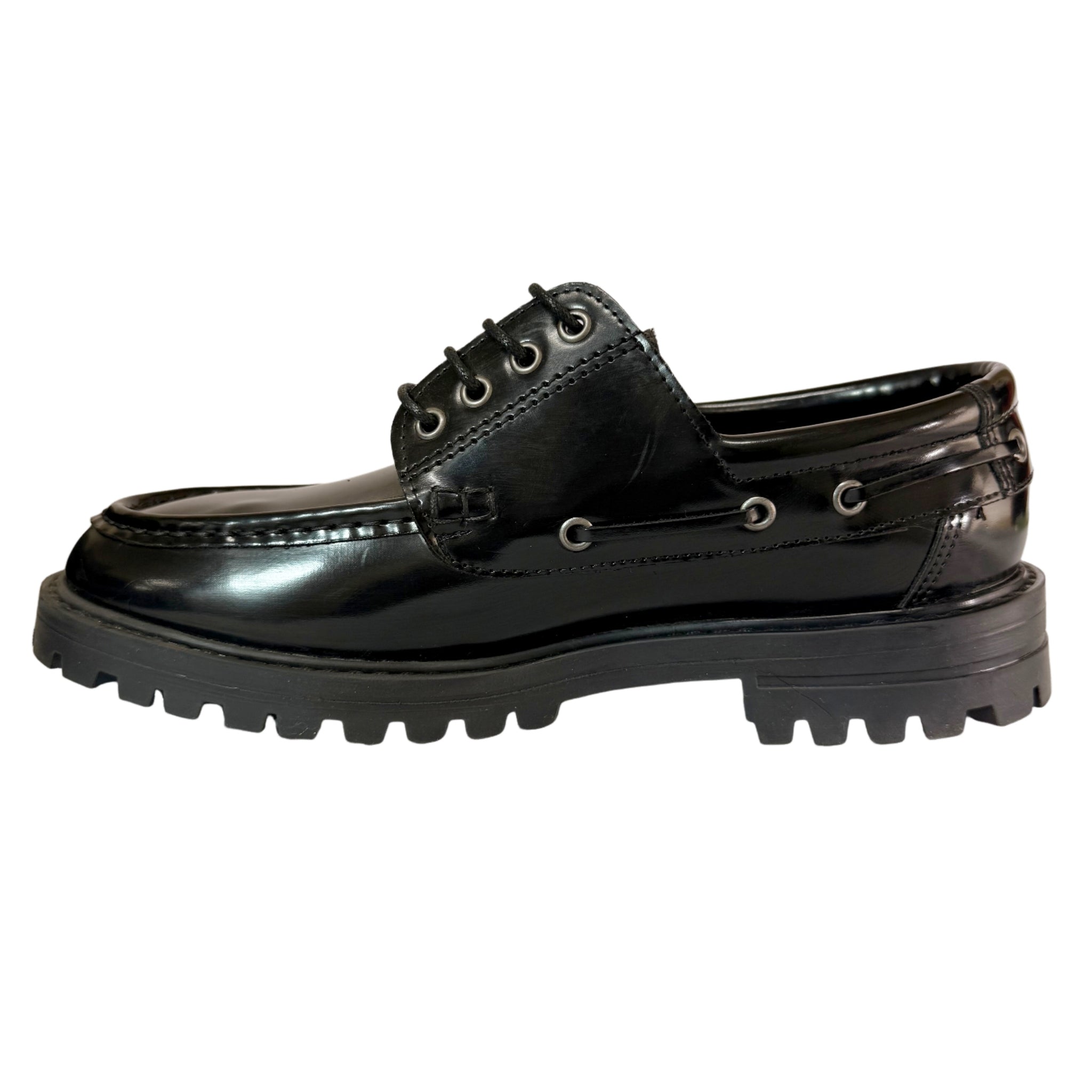 Filo Black Hi-Shine Moccasin