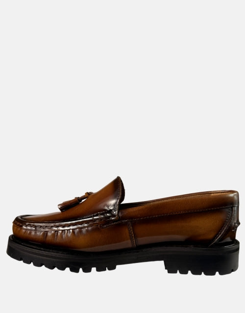 John Drake Leather Honey Tan Moccasin