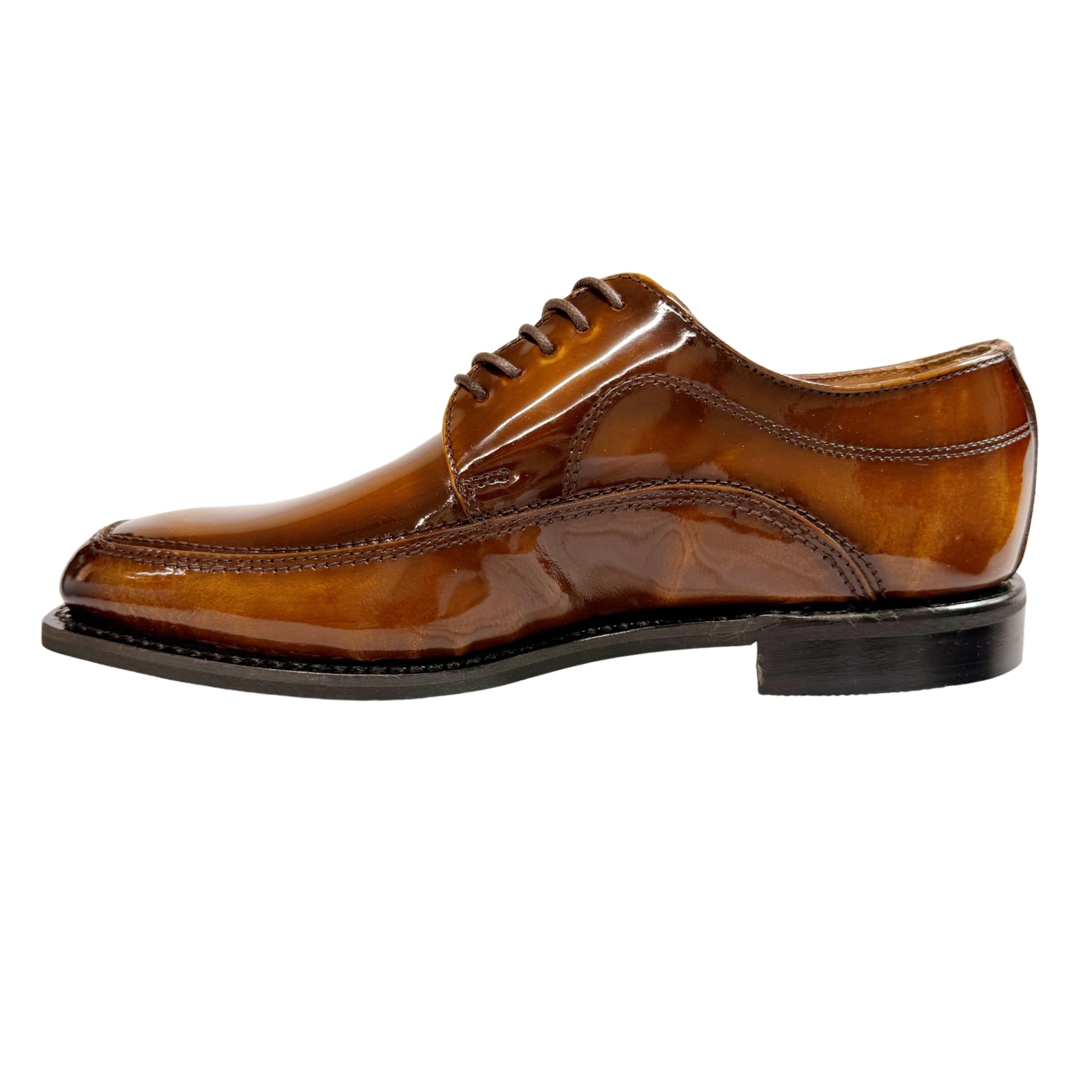 Bishop Leather Ivywood Hi-Shine Tan Shoe