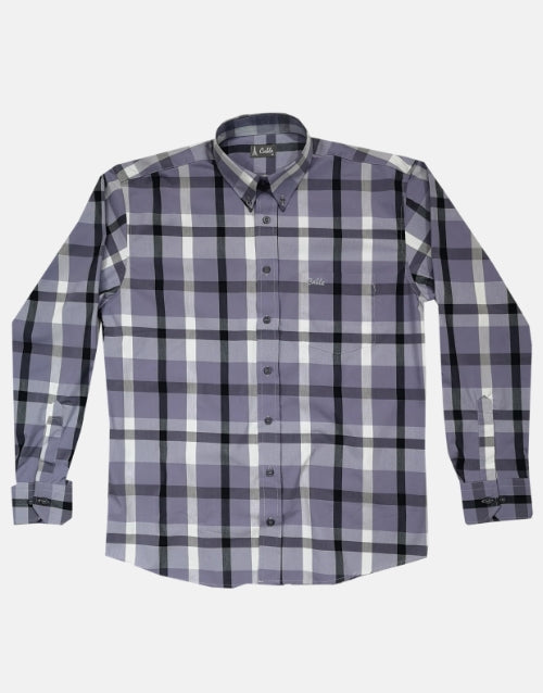 Cable LS Purple Check Shirt