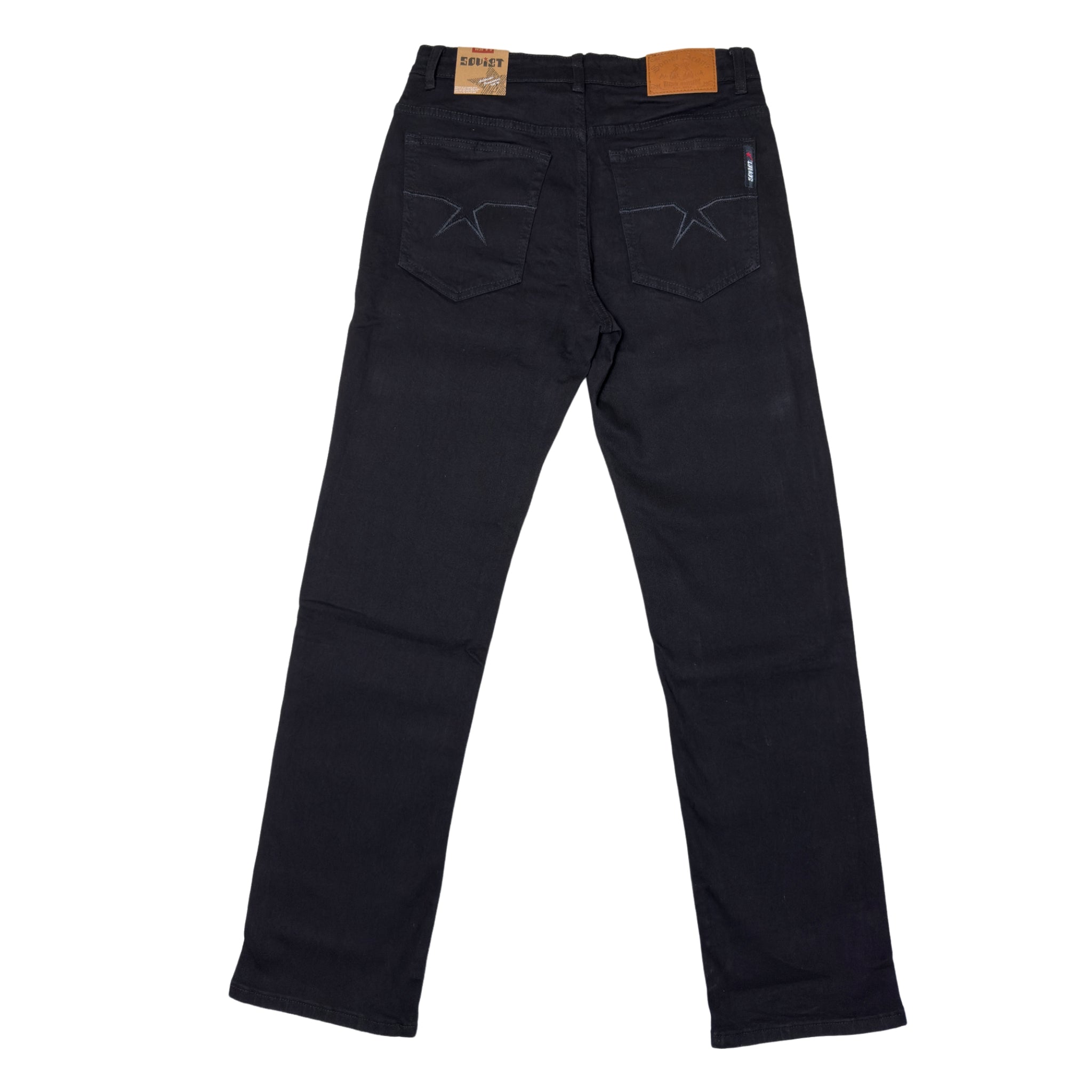 Soviet Black Regular Fit Jeans