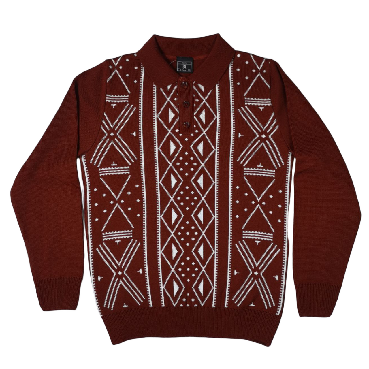 Rob Roy Acrylic African Paint Rust Knitwear Jersey