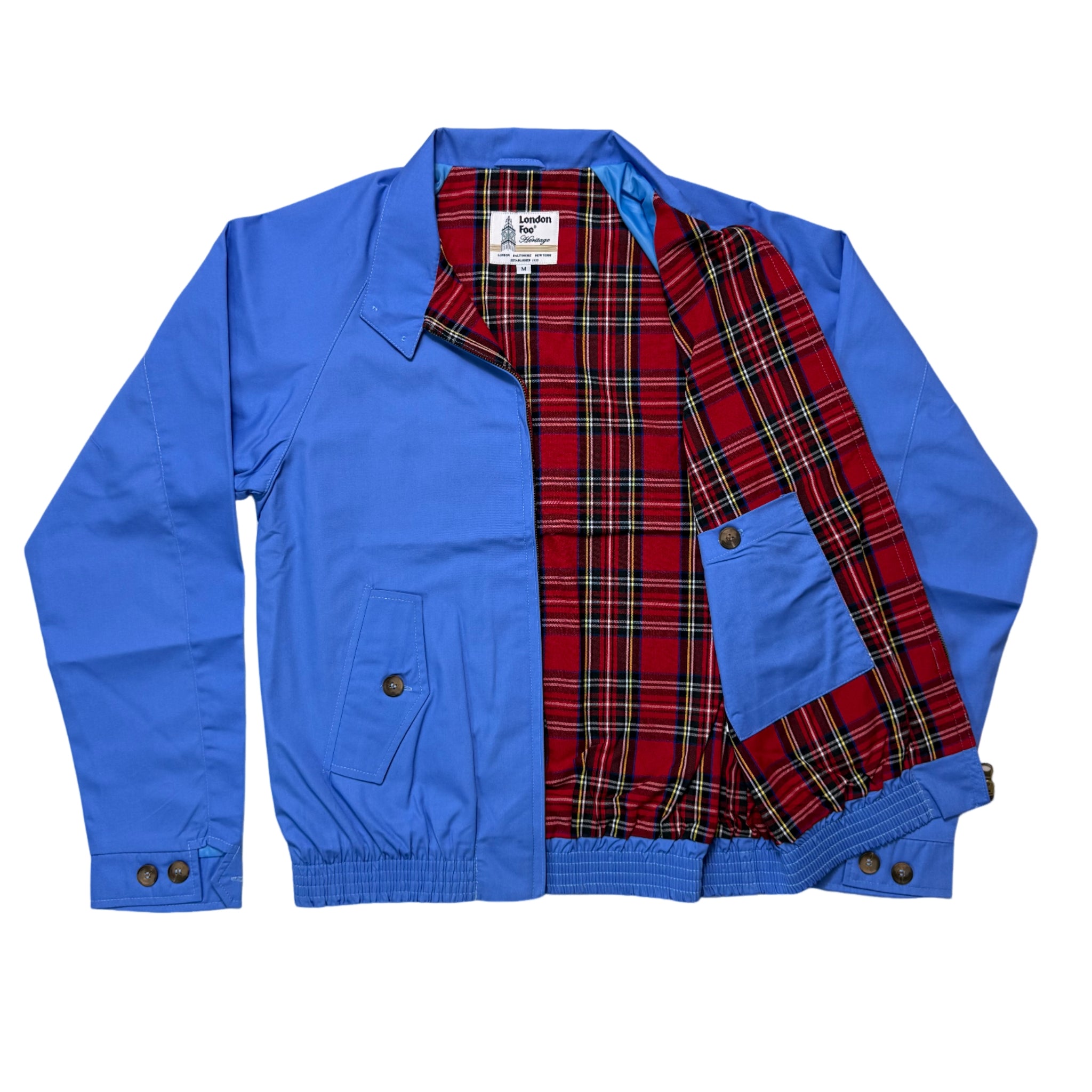 London Fog Sky Blue Harrington Jacket