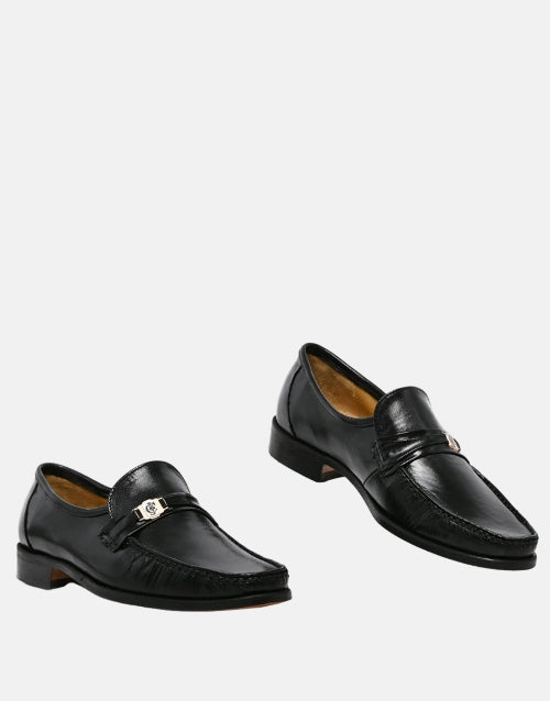 Crockett & Jones Vincent Black Moccasins
