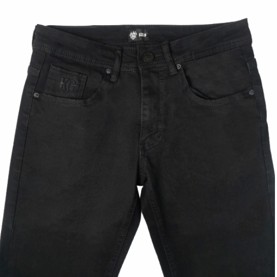 KG Classic Slim Black Jeans