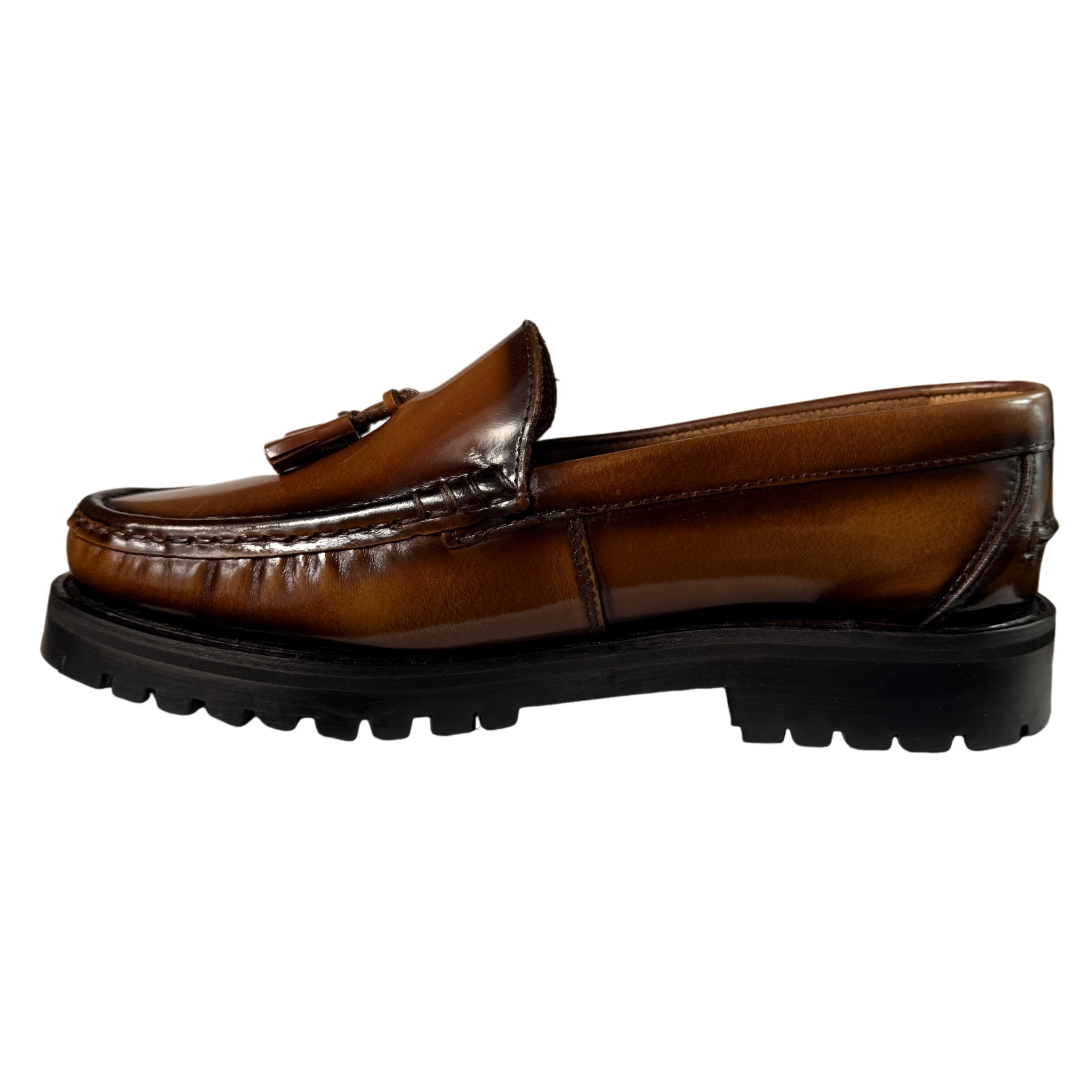 John Drake Leather Honey Tan Moccasin