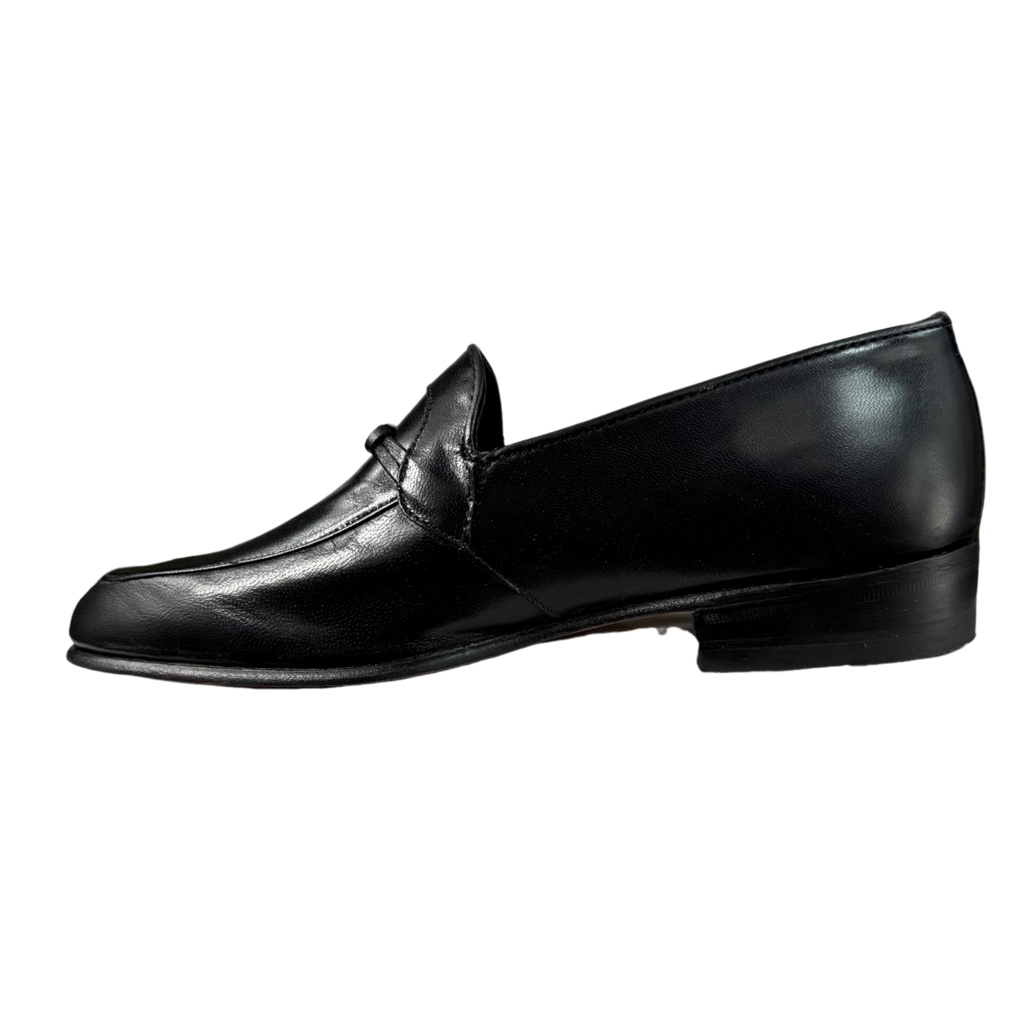 Barker Glace Kid Black Moccasin