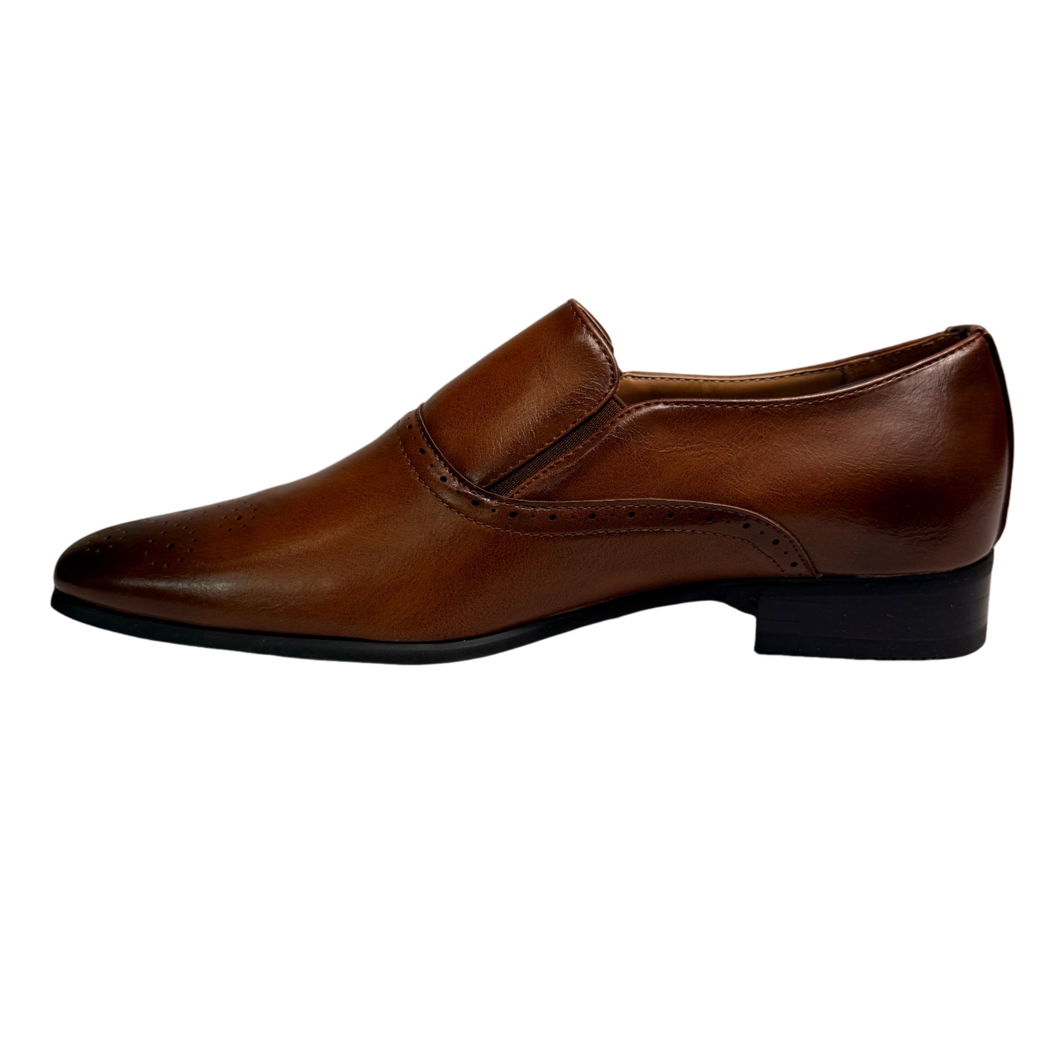 Gino Paoli Tan Brogue Slip On