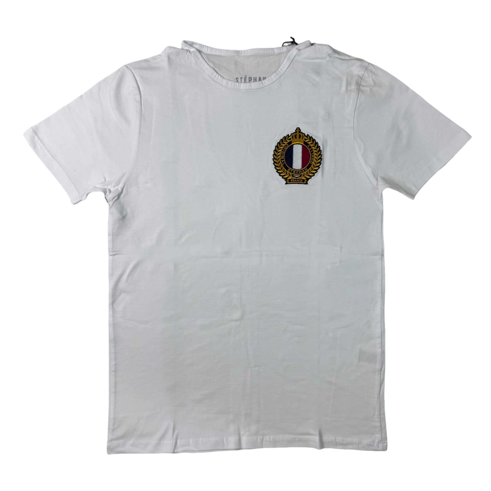 Stephan Modern White Crew Tee