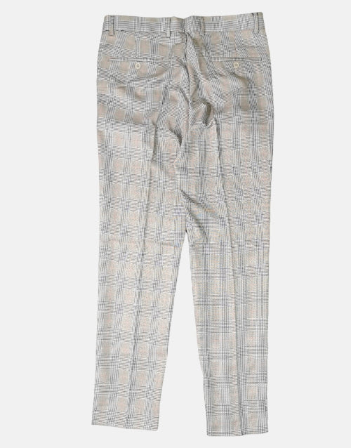 K STAR 7 Burgundy McGregor Check Trouser