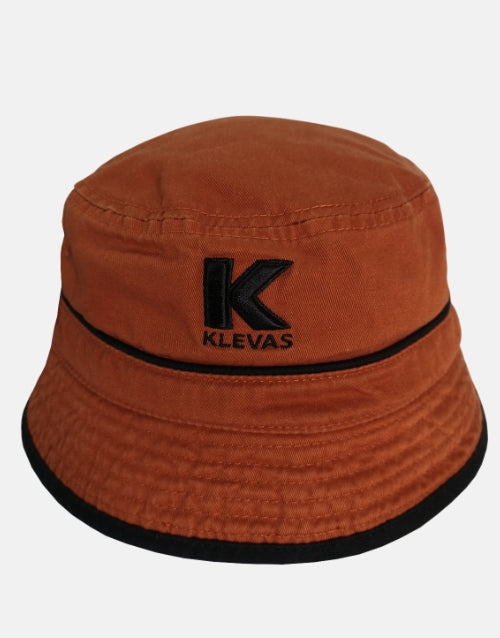 KLEVAS Paulie Burnt Reversible  Orange Bucket Hat
