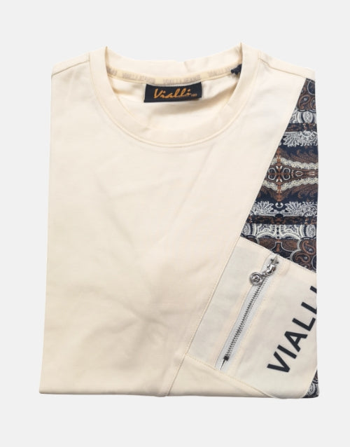 Vialli Cream Impoz T Shirt