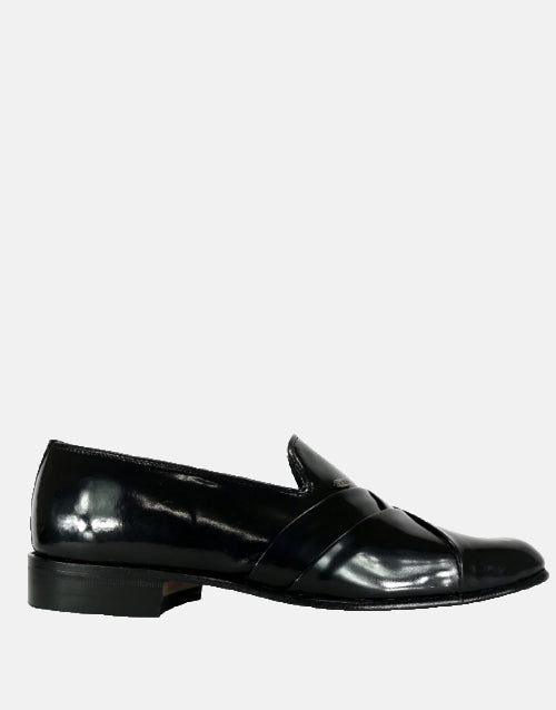 Barker Leather Derek Black Mocassin