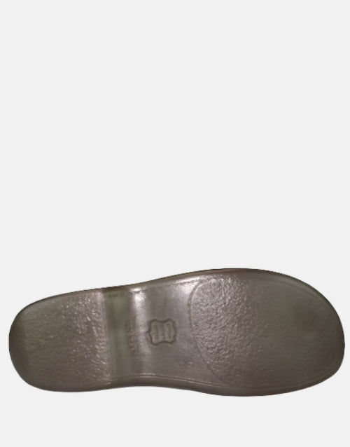 TEGO Leather Bone Push In Sandal