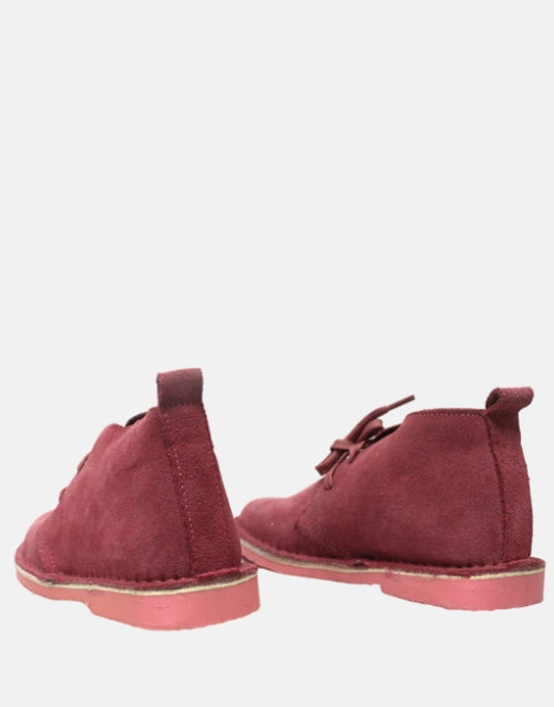 Desert Vellie Suede Pink Lace Up Boot