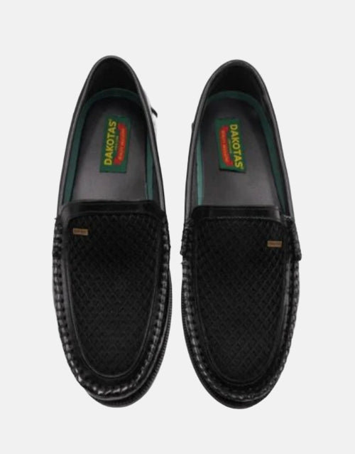 Dakotas Vance Hi Shine Black Moccasin