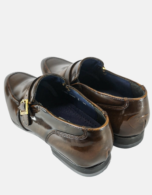 Johnston & Murphy Strap Mocassin Walnut Brown