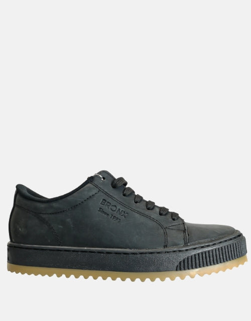 BoroPoco Bronx Leather Disco Black Sandiego Sneaker