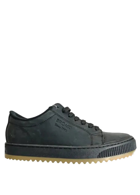 Bronx Leather Disco Black Sandiego Sneaker