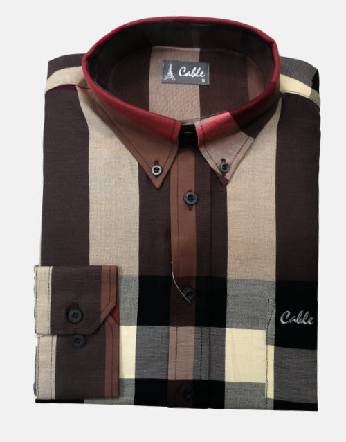 Cable Check Burberry LS REG Shirt