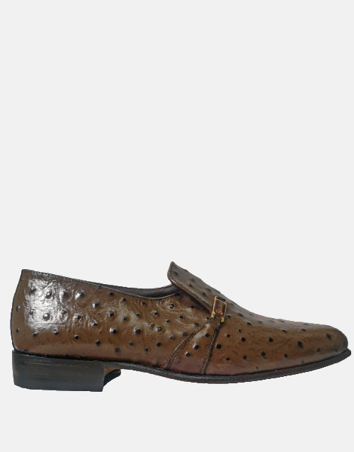 Barker Calvin Brown Ostrich Moccasin