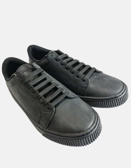Bronx Leather Disco Black Sandiego Sneaker