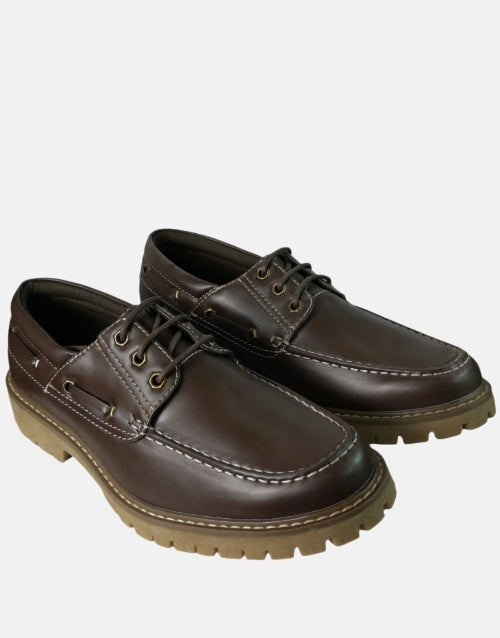 K Star 7 Leather AI Pacino Brown Dockside Shoe