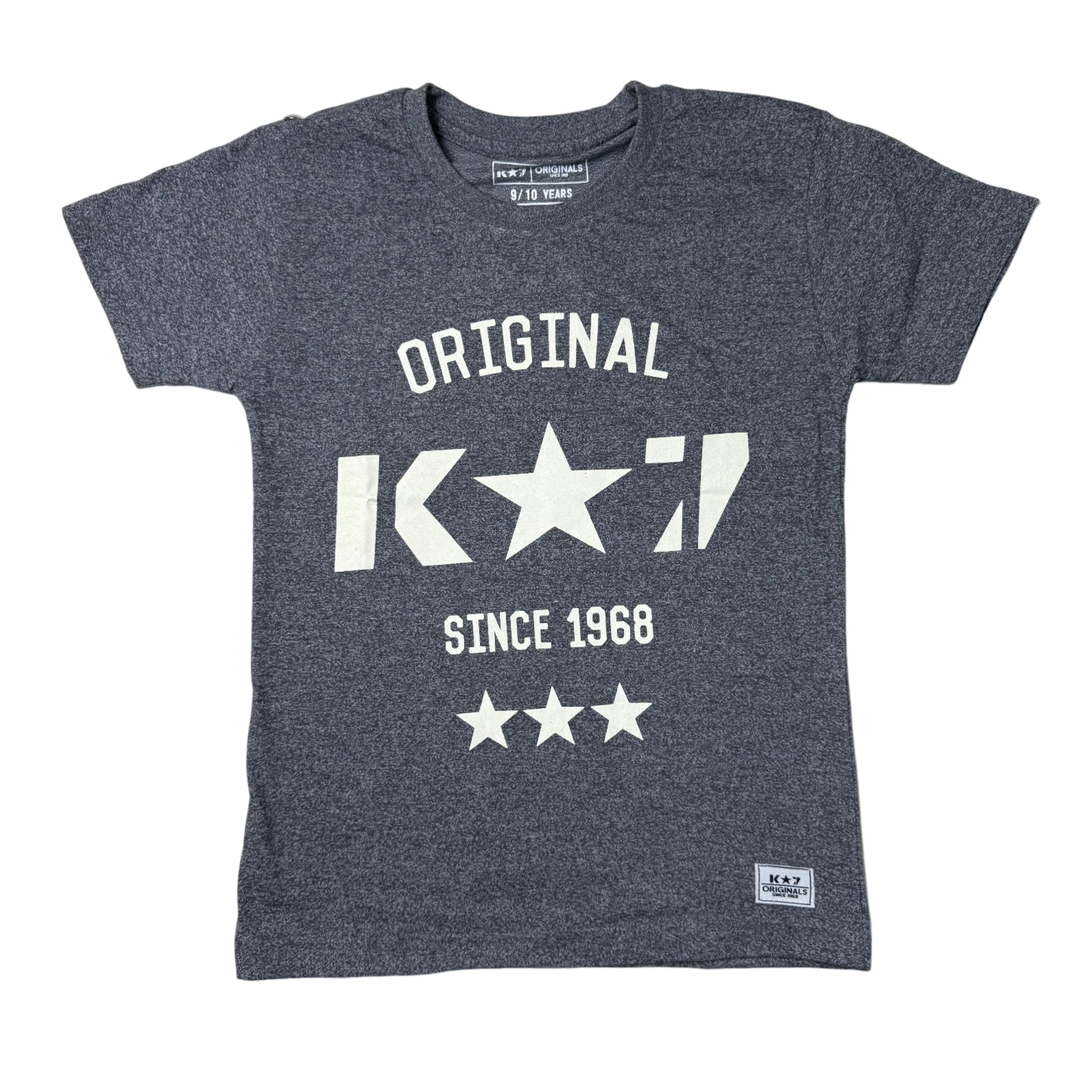 K STAR 7 BOYS 6 YEARS GREY T SHIRT