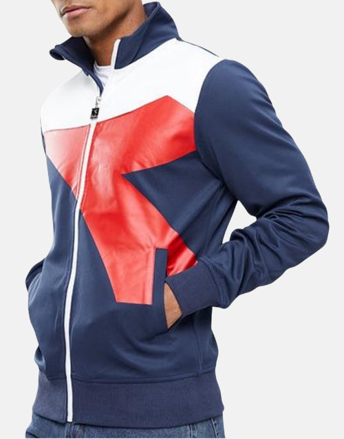 Diadora Atleta Navy Red Tracksuit Jacket