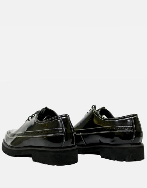 K Star 7 Patent Leather Bishop Black Smart Casual Shoe