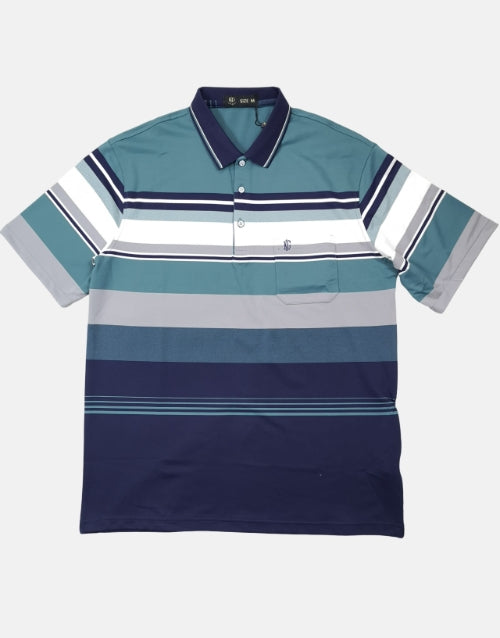 KG Green White Short Sleeve Golfer