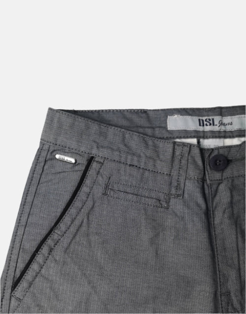 DSL Charcoal Smart Slim Casual Pants