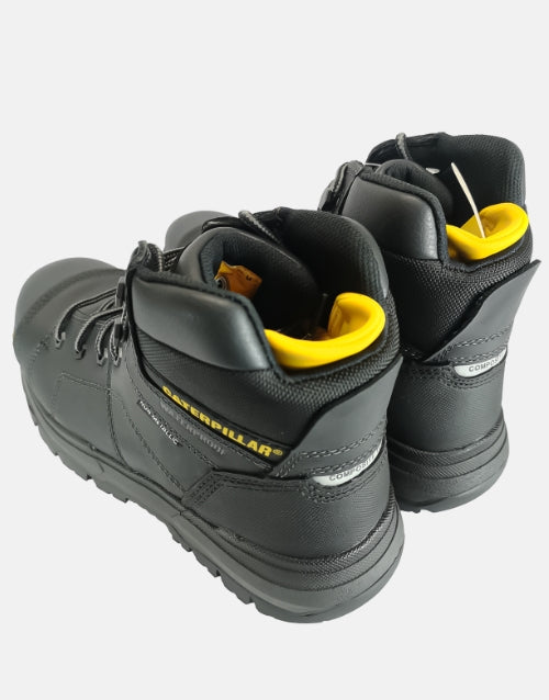 Caterpillar Leather Crossrail 2.0 Safety Boot Comp Toe Black