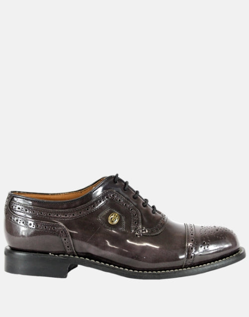 Bishop Leather Grape Brogue Shoe