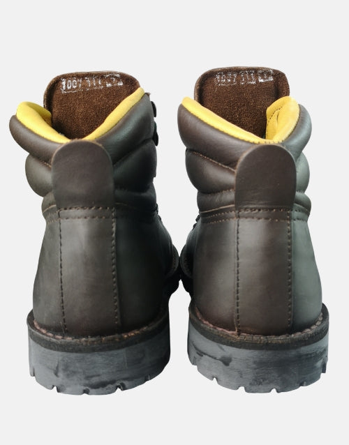 Jim Green Leather Dark Brown Razorback Boots