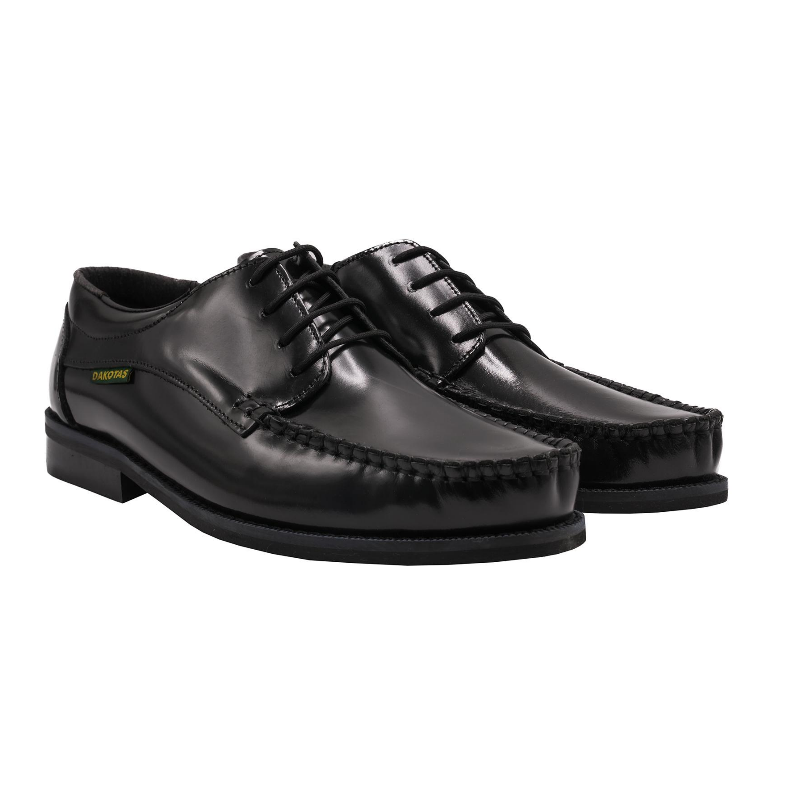 DAKOTA Leather Black Luka Hi Shine Shoe
