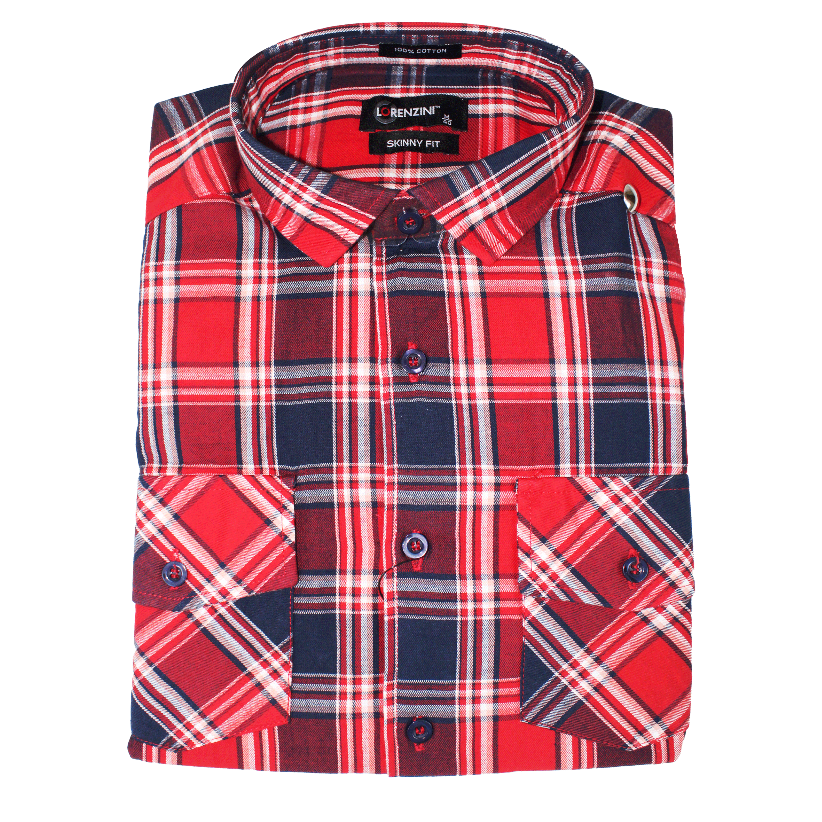 LORENZINI L/S Red Checkered Shirt