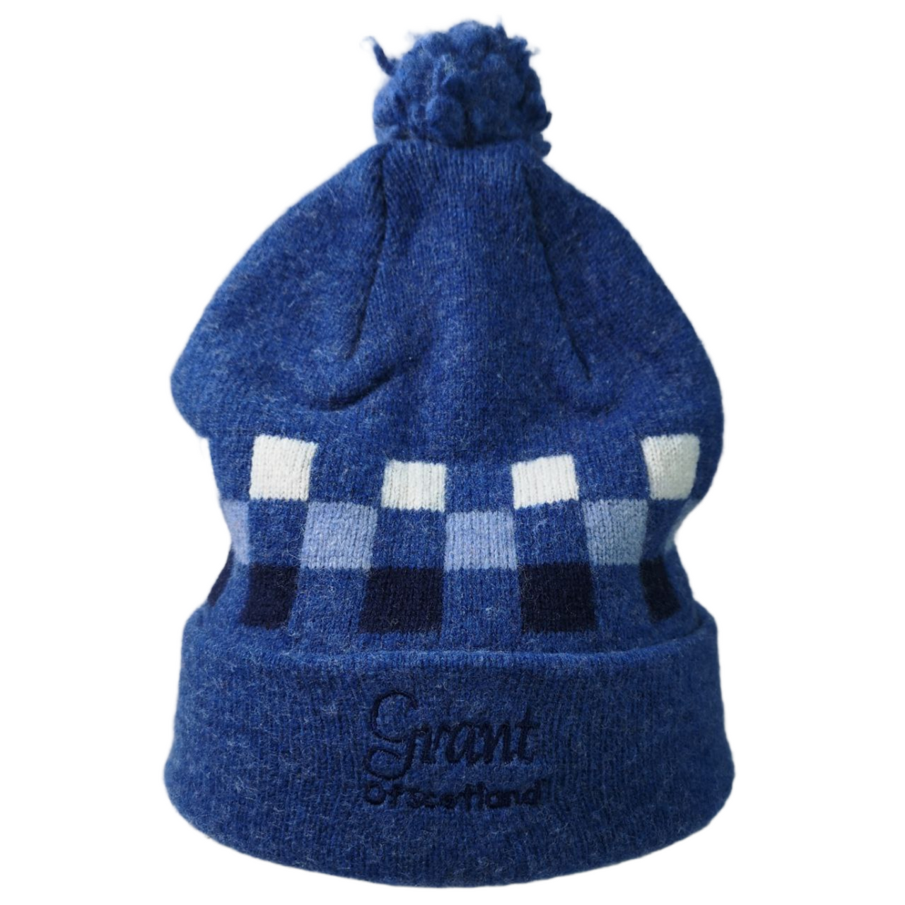 Grant of Scotland Navy Blue Checkerboard Beanie