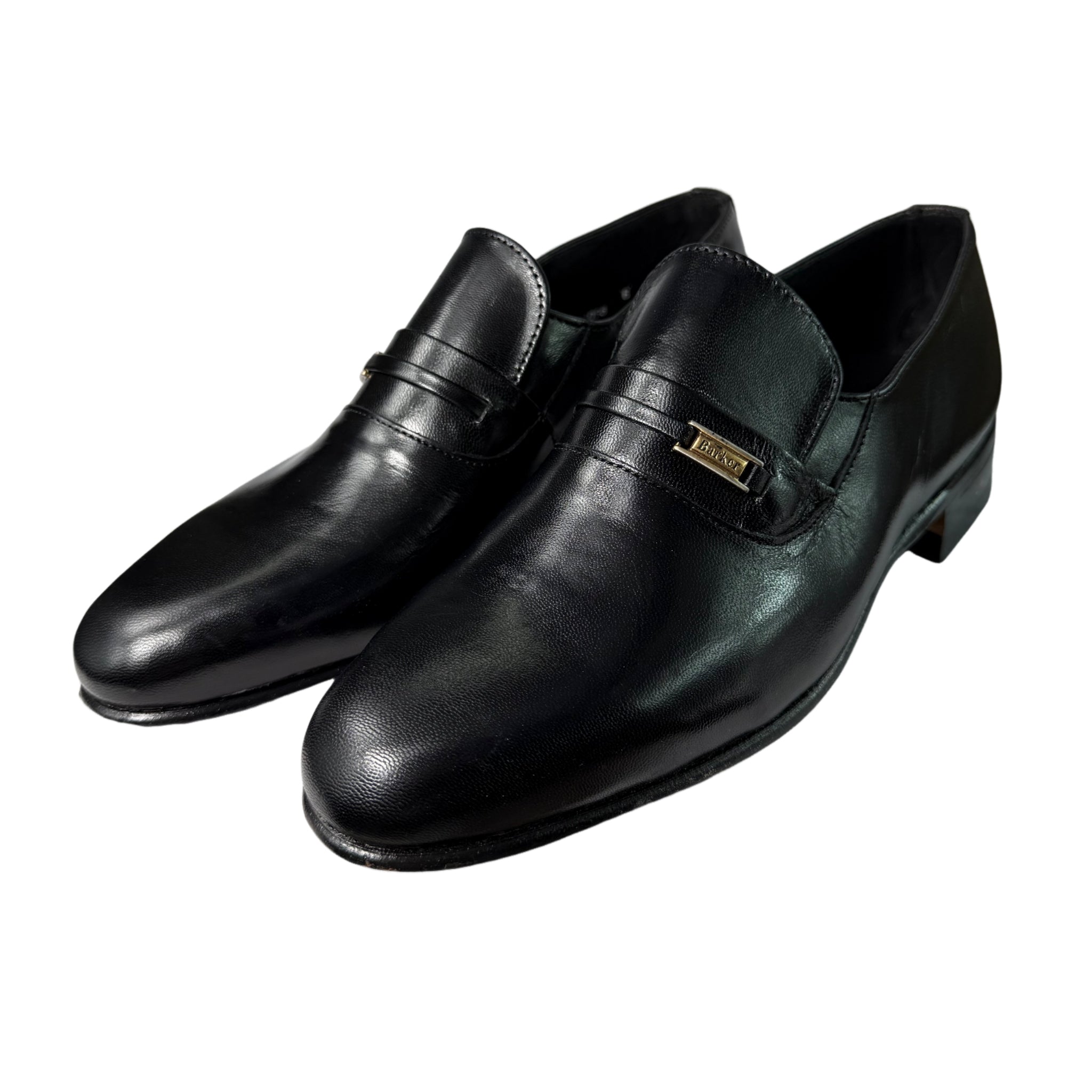 Barker Arthur Black Glace Kid Moccasin