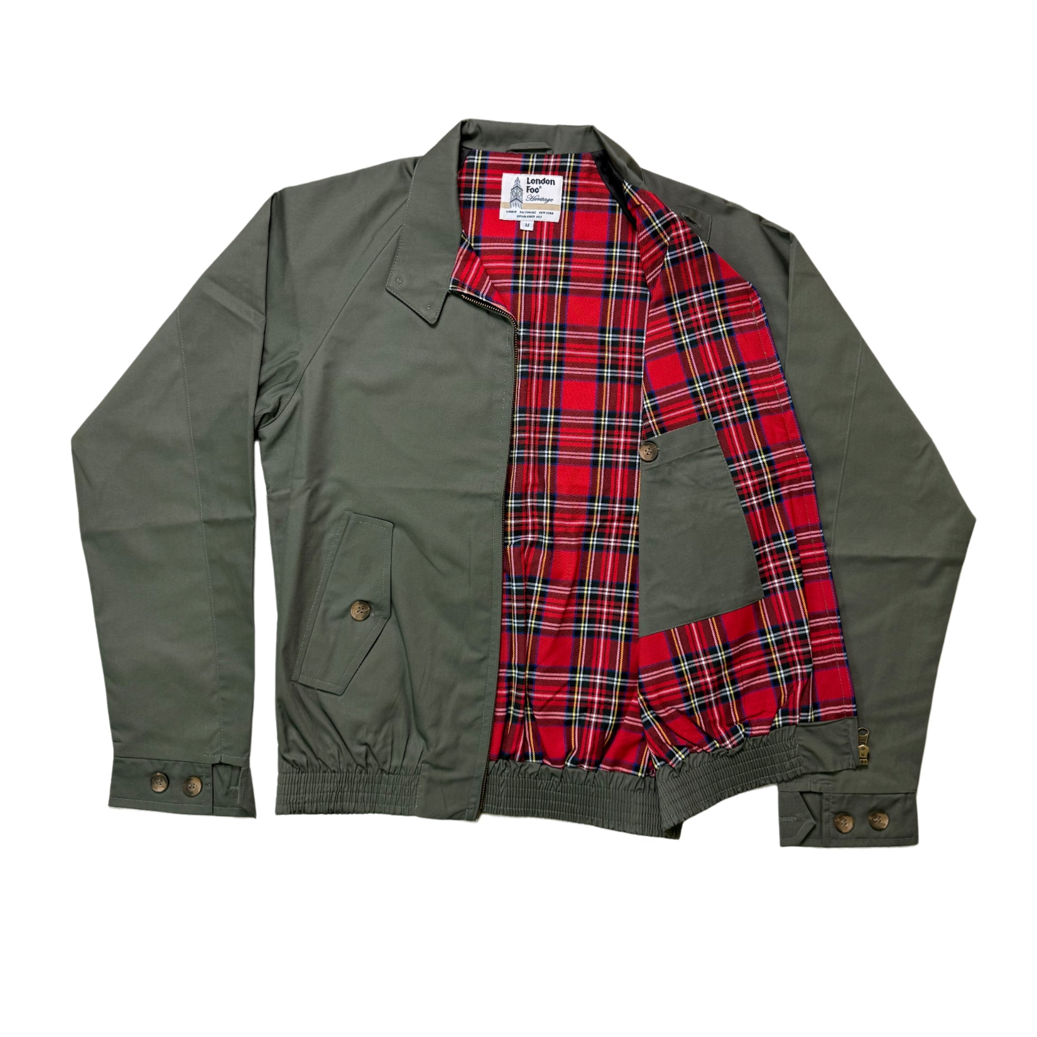 London Fog Olive Harrington Jacket