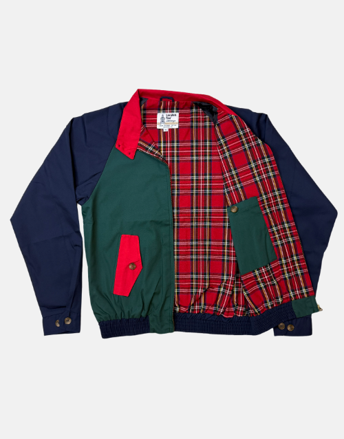 London Fog Color Block Harrington Jacket