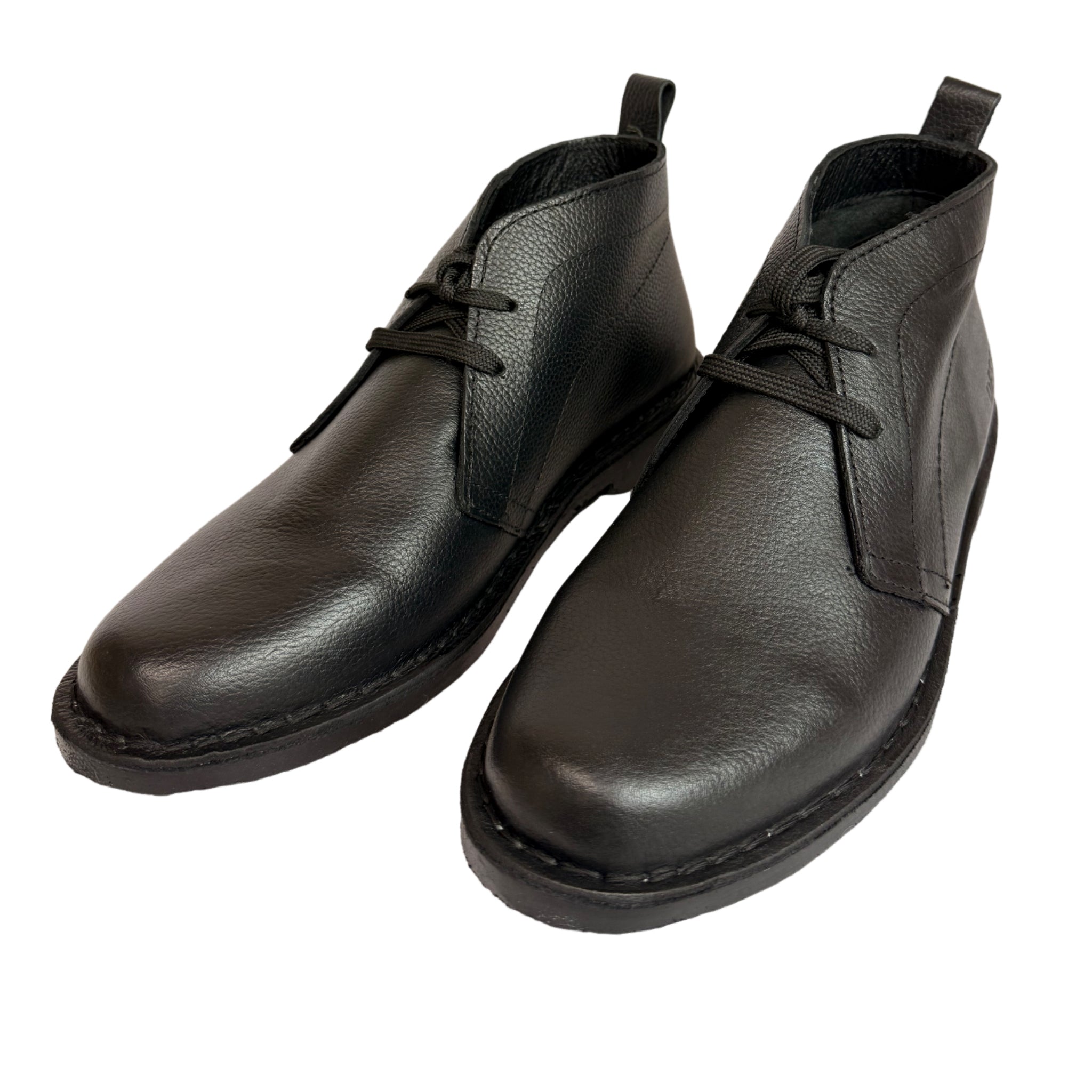 Desert Vellie Mild Black Leather Boot