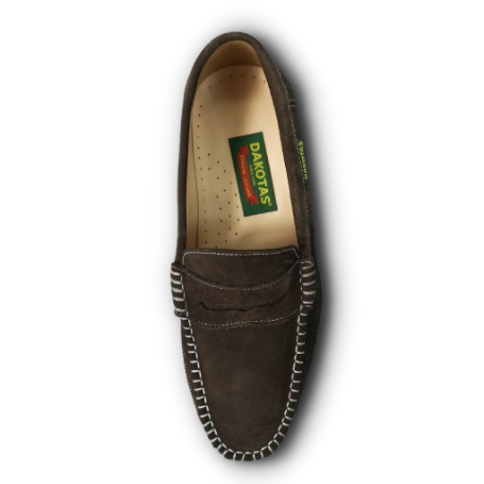 DAKOTAS Brown Suede Mocassin