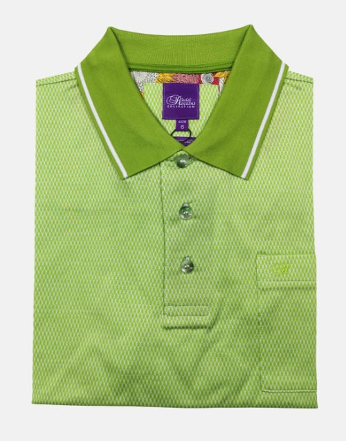 Rossini Italian Double Mercerised Cotton Lime Golfer
