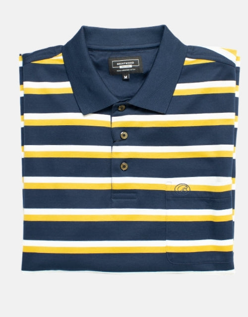 Brentwood Johnston Double Mecerised Navy Golfer
