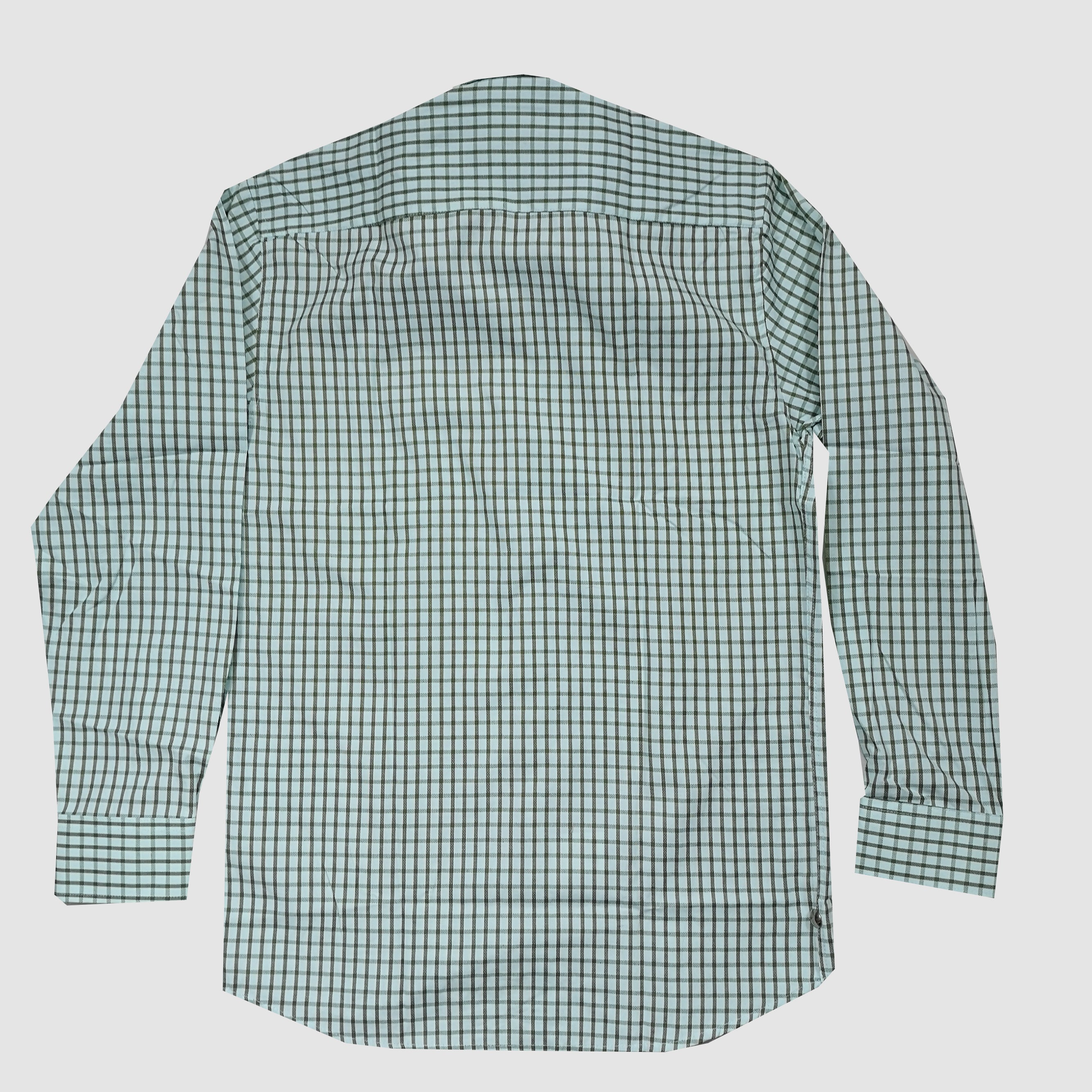 Francesco Smalto LS Slim Fit Green Check Shirt