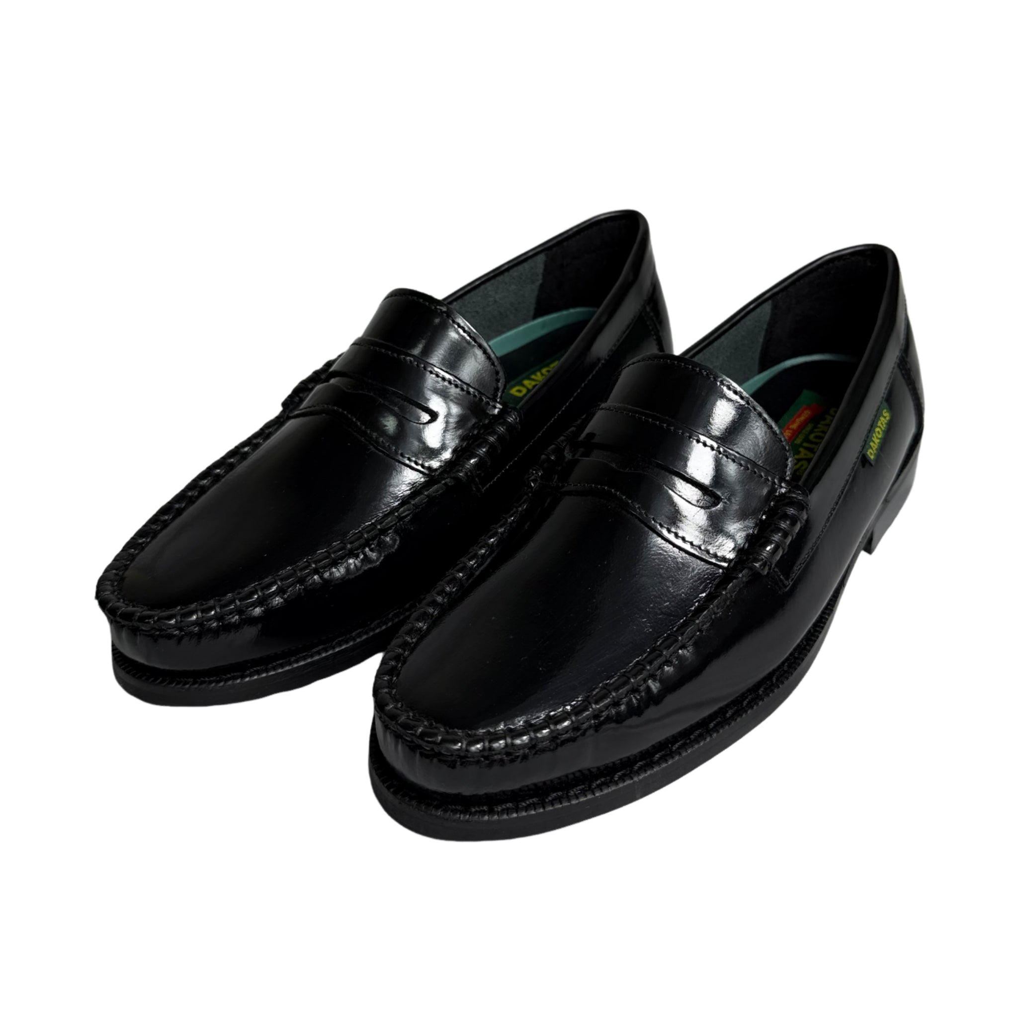 Dakotas Black Penny Hi-Shine Moccasin